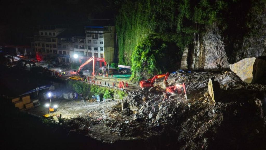 Rescue operations underway after Chongqing landslide