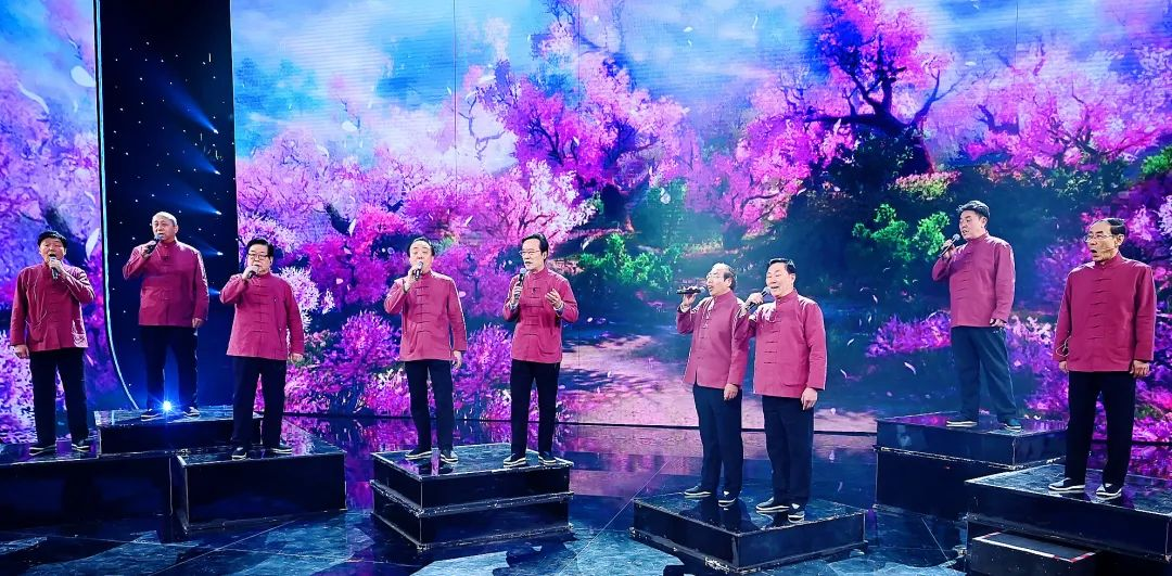 追梦男声组合演出现场