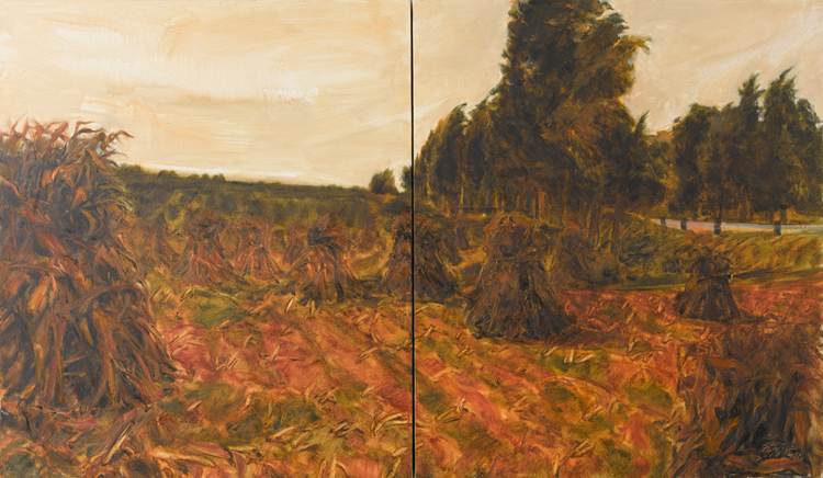 苏雪薇 《沿途风景》 油画 100×170cm 2016年