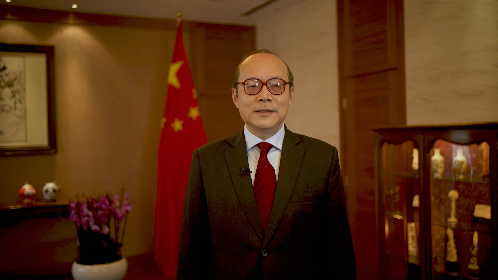 中国常驻联合国日内瓦办事处和瑞士其他国际组织代表陈旭大使在日内瓦发表致辞