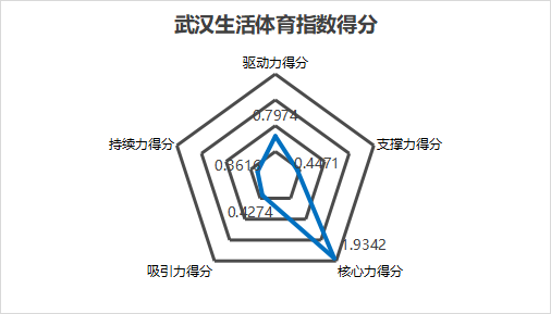 武汉生活体育指数得分图